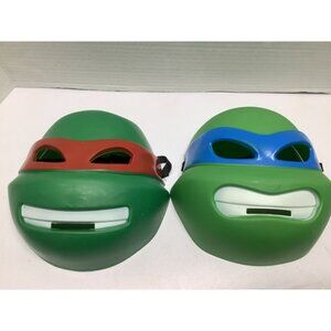 Teenage Mutant Ninja Turtles TMNT Leonardo/Raphael Mask Halloween 2014 Viacom 8”
